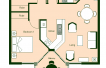 Floor Plan 2 Bedroom Layout 3